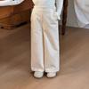 [Precio Fijo por Tiempo Limitado] Pantalones de Forro Polar para Niñas Nuevo Estilo Otoño e Invierno 2025 Pantalones Casuales Cepillados de Cintura Alta para Niños Pequeños