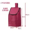 Carrito de compras, carrito de compras de doble capa, carrito con bolsa de tela, carrito de mano, bolsa grande impermeable de Oxford
