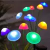 Luz LED Solar de Medusa Luz de Atmósfera para Paisajismo de Jardín Exterior Luz Decorativa Navideña para Césped Estaca de Hongo