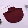 Gola postiça de algodão puro com gola semi-alta para homens e mulheres para idosos outono e inverno sala com ar condicionado quente suéter quente anti-pescoço