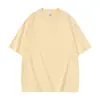Camiseta de Manga Curta 240g Logo Personalizado Solona Grande Ombro Caído Transfronteiriça Gola Redonda t Estampada Bordada Uniforme de Classe Camisa Publicitária