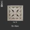 Cuadrado cuadrado flor flor pieza madera maciza estilo calcomanía tablero de flores madera cuadrada tallado en madera flor tallado hueco flor pieza decoración de muebles