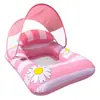 Fábrica de Comercio Exterior de Yiwu Silla Lounge Inflable para Agua con Respaldo y Parasol, Silla Lounge Inflable para Agua al por Mayor