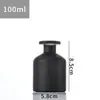 Garrafa de Aroma de Barriga de Vidro Sem Fogo Rattan 100ml Preto Fosco Garrafa de Aroma 200ml Garrafa de Aroma