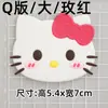 Dibujos Animados Amor KT Hello Kitty Letra PVC Goma Suave Accesorios DIY Funda para Teléfono Móvil Zapatillas Funda para iPad Piezas Decorativas para Taza de Agua