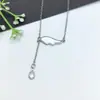 Collar de Acero Inoxidable para Mujer Joyería de Nicho Versátil Colgante de Cobre Cadena Elegante para Clavícula Joyería Cadena de Lujo Ligero