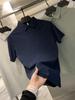 Gelo, Solona! Gel de Pressão Contínua Verão Gelo Refrescante Elástico Meio Zíper Camisa Polo Masculina de Manga Curta