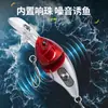 Señuelo minnow de doble natación con pala grande, señuelo flotante estilo roca transfronterizo pequeño y gordo, señuelo de dos secciones para agua dulce y salada de lanzamiento largo