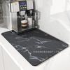 Tapete de Café de Cor Sólida de Lama Diatomácea Transfronteiriço Absorvente Padrão Mármore Tapete Leting Amazon Daifa Mesa de Jantar Tapete de Isolamento Térmico
