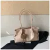 Bolsa de mano lisa transfronteriza, nueva colección otoño/invierno, cuero encerado, casual y elegante para ir al trabajo, bolso de hombro retro color marrón Melard