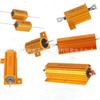 Calibre de coche grado alta potencia carcasa de aluminio dorado resistencia serie RX24 5W 10W 20W 30W 50W 100W