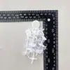 Muguet Cascada Súper Hada Flor de Tela Blanca Borla Pendientes Accesorios Accesorios para el Cabello Accesorios para Ropa Accesorios para Equipaje