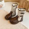 Botas Martin para Niñas 2026 Nuevas Botas Individuales de Primavera y Otoño Botines de Tobillo de Princesa para Niña Pequeña Estilo Británico Zapatos para Niños Grandes