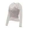 Conjunto de Yoga de Sensación Desnuda Sin Costuras para Mujer Alta Elasticidad Sin Enrollarse Secado Rápido Transpirable Gimnasio Pilates Deporte Conjunto de Dos Piezas para Mujer