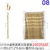 Ferramentas de Penteado para Noivas Presilhas Onduladas Pretas 7cm Preto e Dourado Pacote com 50 Presilhas de Cabelo Metálicas