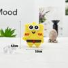 Llavero de Dibujos Animados Bob Esponja Colgante de Muñeco Paixing Cangrejo Jefe Muñeco PVC Goma Blanda Colgante para Bolso