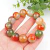 Pulsera de ágata de Brasil Pulsera de ágata pavo real joyería para hombre y mujer 8-20 mm especificaciones completas venta al por mayor