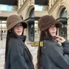 Gorra de Béisbol Cálida con Forro de Forro Polar Otoño e Invierno para Mujer, Moda Estilo Coreano, Casual, Adelgazante, Versátil, Puede Sostener una Mascarilla
