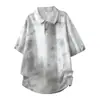 Camisa Polo con Solapa para Hombre 2026 Verano Delgada Transpirable Tie-Dye Americano de Manga Corta Casual Camiseta de Manga Corta para Hombre
