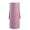 Tubo de Armazenamento para Pincéis de Maquiagem Cilíndrico Portátil Viagem Caixa de Armazenamento de Ferramentas de Maquiagem com Fivela à Prova de Poeira Barril de Bolsa de Cosméticos Pu
