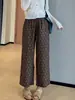 Pantalones Rectos Florales Europeos para Mujer, Moda Veraniega 2026 Nuevos Elegantes Sueltos Adelgazantes Finos de Cintura Alta Casuales