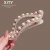 Pinza para el Cabello Perezosa de Lujo Ligero con Pedrería, Pinza de Tamaño Grande para Mujer con un Toque de Alta Gama, Nuevo Estilo Pinza de Pato para el Cabello