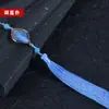 Pingente de Leque com Borla Dourada Longa para Hanfu, Acessório de Borla Estilo Chinês Atacado