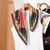 Bufanda Ligera de Seda para Verano, Bufanda de Cuello Transpirable y Versátil, Bufanda Decorativa para Combinar con Camisas y Trajes