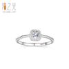 Anillo Cerrado de Plata Esterlina S925 para Mujer, Exquisito Anillo de Diamante Simulado de 1 Quilate con Corte Princesa, Venta al por Mayor de Joyería para Boda