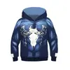 2023 Transfronterizo Nuevo Suéter con Cremallera Estampado 3D Gwen Anime para Hombre Sudadera cosplay Suéter Infantil