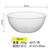 Olla para Selección de Verduras Malatang Redonda de Plástico Grueso PC Acrílico Transparente Cristal Comercial Olla Caliente Olla para Selección de Verduras