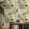 Pegatina de Pared Floral Romántica Autoadhesiva Papel Tapiz Resistente a la Humedad y al Moho Ecológico Lujo Ligero Decorativa para Pared de Dormitorio Armario Renovación