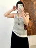 Chaleco de punto con cuello en U para mujer talla grande, colección otoño 2026, capa interior básica y versátil sin mangas para mujeres con curvas