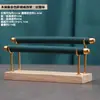 Suporte Exibidor de Anel com Revestimento de Veludo Prateleira de Armazenamento de Anéis Base de Madeira Sólida Suporte para Exibição de Acessórios de Joias para Anéis