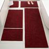 Set de 5 Alfombrillas Absorbentes para Piso, Felpudos para Puerta de Entrada, Alfombrillas Antideslizantes Resistentes a Manchas para Entrada, Alfombras para Mesita de Noche de Dormitorio, Transfronterizo
