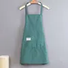 Avental de Cozinha Feminino Doméstico de Algodão Puro Macacão de Cozinha para Trabalho Estiloso de Verão Nova Moda Cintura para Homens