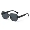 Nuevas Gafas de Sol Retro Sin Marco Transfronterizas para Hombres y Mujeres, de Moda y Adelgazantes, Gafas de Sol Anti-UV para Chicas Calientes Europeas y Americanas