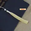 13cm Borla de Seda de Hielo de Extremo Cerrado Fleco Abanico Hanfu Bolsita de Aromas Accesorio Decoración para Ropa Colgante de Borla