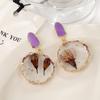 Aretes de Flores Secas y Flores Eternas Estilo Mori Pequeño Fresco Pastoral Moda de Alto Sentido Nicho Elegantes Venta al por Mayor