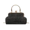 Moda Nueva 2025 Bolso de Cadena Transfronterizo Bolso de Hombro Simple de Concha para Mujer Bolso Cruzado Casual a Cuadros