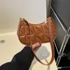 Bolso de axila para mujer de color liso con textura simple, nuevo bolso de hombro versátil para mujer 2023, bolso para mujer, bolso para mujer estilo coreano
