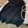 Nuevo Vestido Negro Estilo Chino para Mujer, Nuevo Modelo Primavera 2025, Gama Alta, Elegante, Versátil, Ceñidor de Cintura, Vestido Adelgazante