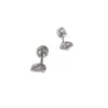 Brincos de Titânio 316L Moda High-End Brilho Marquise Zircônia Cúbica Única Cartilagem Studs Tendência Versátil Doces Piercing Brincos
