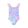 Moda Praia Infantil Transfronteiriça Novo Modelo, Maiôs de Natação de Competição Personalizados, Maiôs Infantis Versáteis de Peça Única, Personalizável Atacado