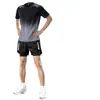 Ropa de Fitness para Hombre Traje Deportivo de Running Verano Seda de Hielo Secado Rápido Manga Corta Pantalones Cortos Maratón Equipo de Entrenamiento Profesional