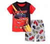 Novas Roupas de Casa de Manga Curta com Caranguejo Pequeno para Meninos Roupa de Verão Infantil Roupa para Ar Condicionado Pijama Desenho Animado K061