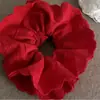 Fangyuan con encaje blanco anillo para el pelo de intestino grueso nueva banda de cuero sensación perezosa francesa anillo para el pelo de encaje retro