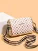 Bolsas Femininas 2026 Nova Bolsa de Ombro com Estampa de Letras Moda Retro Bolsa Almofada Bolsa Transversal de Alto Padrão Tendência