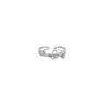 Anillo de Personalidad de Mariposa Hueca Estilo Dulce y Minimalista, Joyería de Anillo de Dedo Abierto Simple y Versátil Apilable Diseño de Nicho