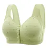 Ropa interior de mujer con cierre frontal de copa fija transfronterizo, fina, push-up, sin aros, estilo chaleco, copa completa, talla grande